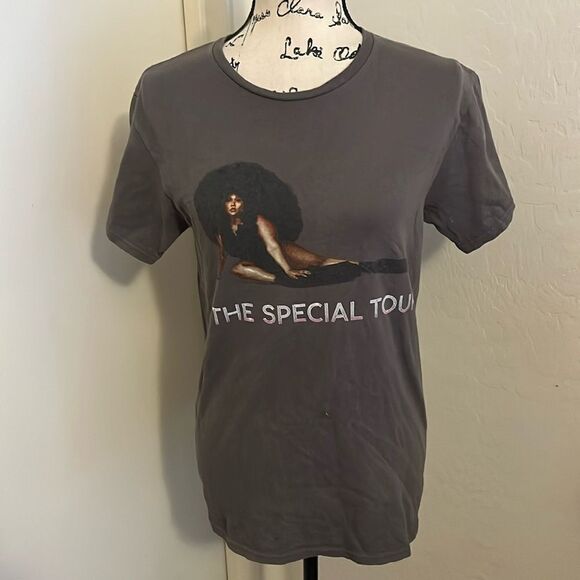 Tops - Lizzo Gray The Special Tour Distressed Graphic Shirt Music Singer Artist